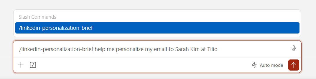 LinkedIn personalization brief Claude prompt for outbound marketing